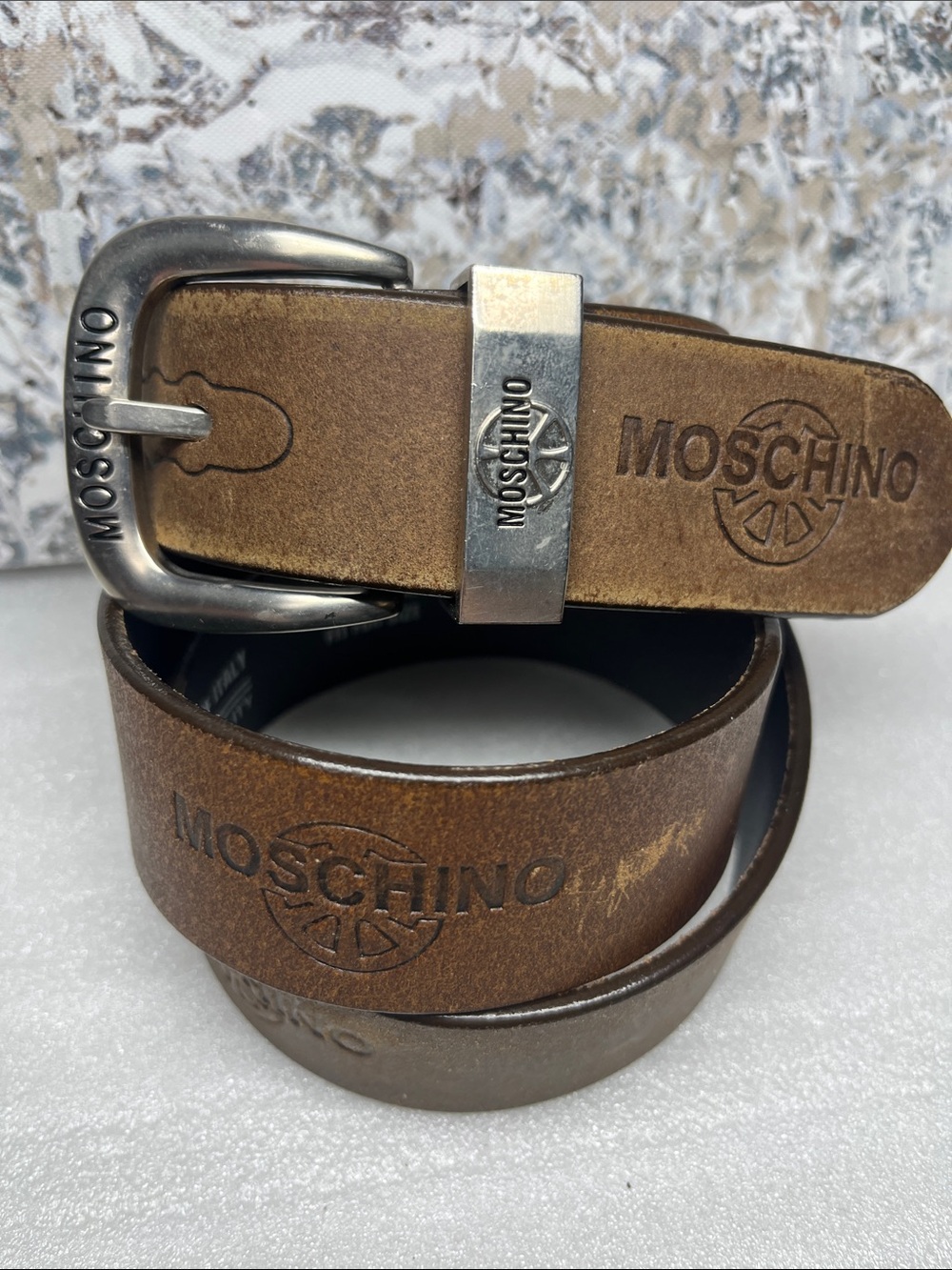 Moschino Leather Belt Vintage